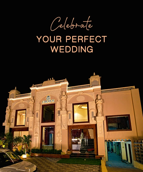 Wedding planner discussing venue options with an engaged couple